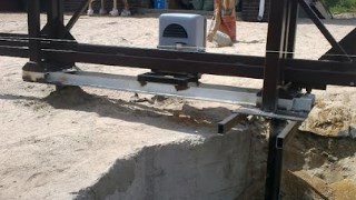 Купить сваи для ворот в Сестрорецк. Заказать ворота на сваях под ключ от 21677 руб